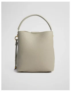 Country Road Spliced Bucket Bag in Light Sage