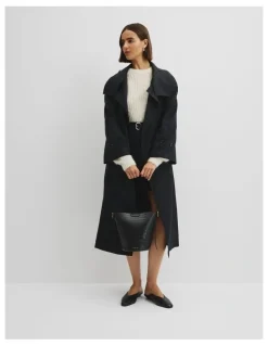 Country Road Structured Bucket Bag in Black