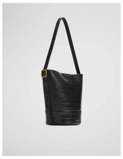 Country Road Structured Bucket Bag in Black
