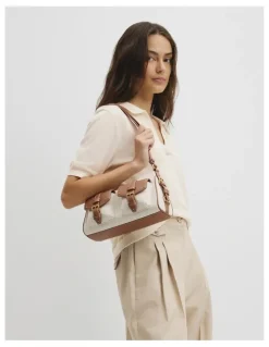 Country Road Stud Detail Shoulder Bag in Tan