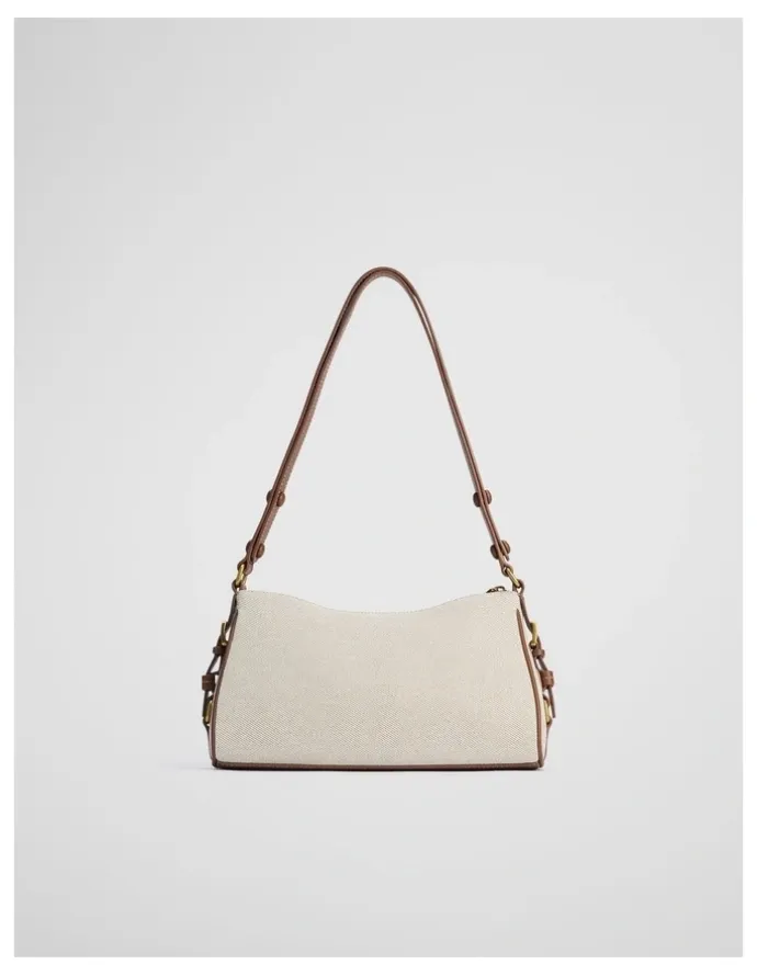 Country Road Stud Detail Shoulder Bag in Tan