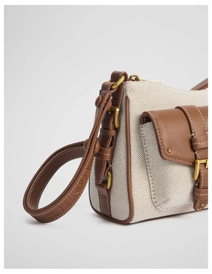 Country Road Stud Detail Shoulder Bag in Tan