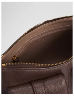 Country Road Stud Detail Shoulder Bag in Mocha