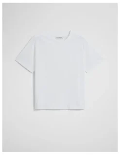 Country Road Textured Short Sleeve Slub T-shirt in White