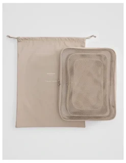 Country Road Travel Cube Pack Of 3 in Sand