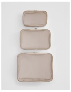 Country Road Travel Cube Pack Of 3 in Sand