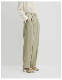 Country Road Wool Blend Tailored Pant in Pistachio