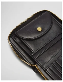 Country Road Zip Around Wallet in Black