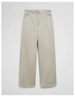 Country Road Refined High Rise Wide Leg Jean in Sage Green