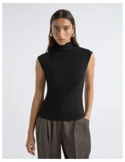 Cue Cotton Silk Cap Sleeve Knit