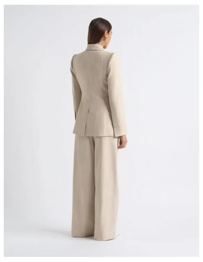 Cue Double Breasted Concealed Blazer