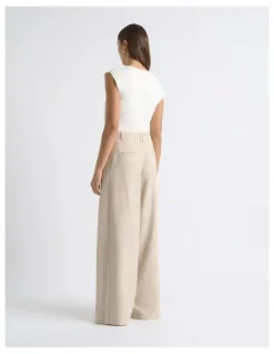 Cue High Waisted Barrel Leg Pant