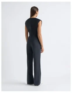 Cue High Waisted Straight Leg Pant