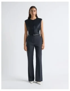 Cue High Waisted Straight Leg Pant