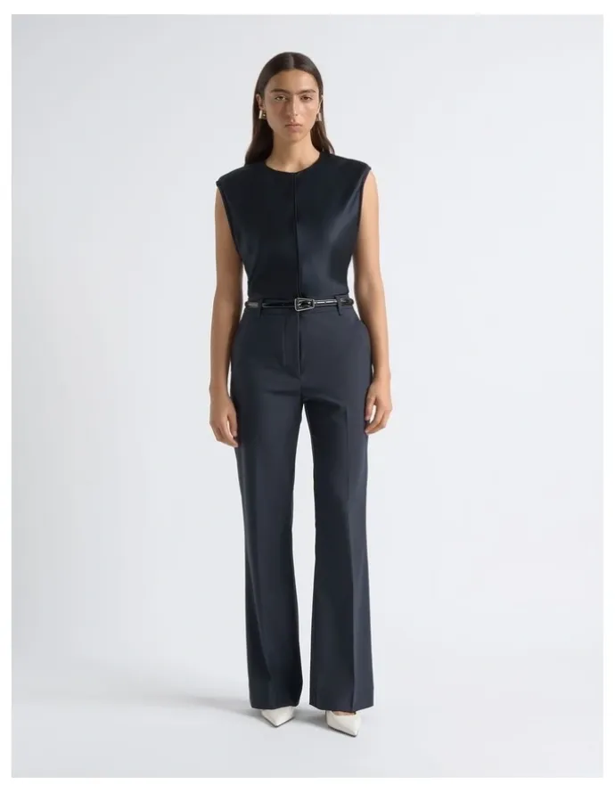 Cue High Waisted Straight Leg Pant