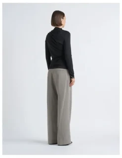 Cue Mesh Gathered Top