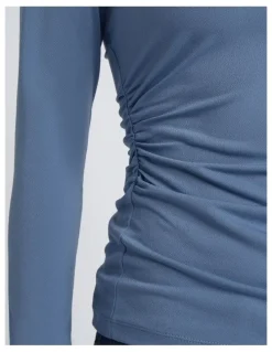 Cue Mesh Gathered Top