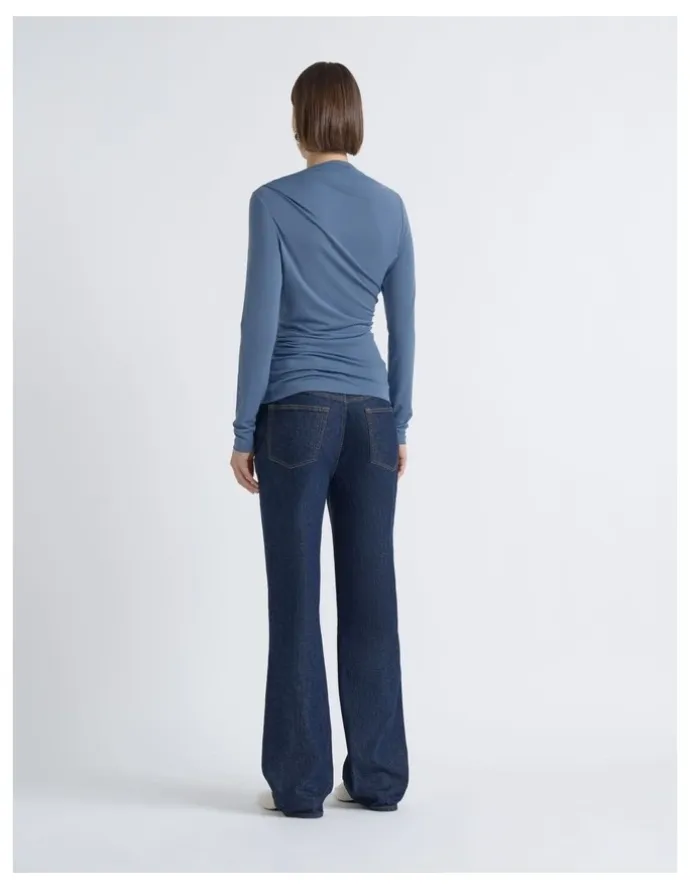 Cue Mesh Gathered Top