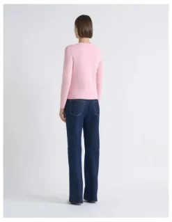 Cue Milano Long Sleeve V Neck Knit