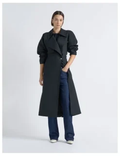 Cue Relaxed Fit Trench Coat