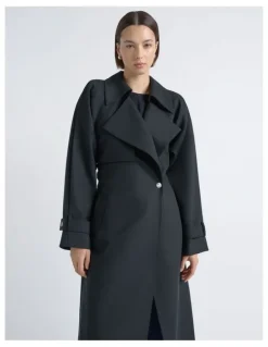 Cue Relaxed Fit Trench Coat
