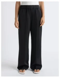 Cue Satin Pin Tuck Pant
