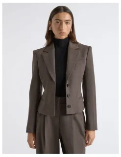 Cue Single Breasted Crop Blazer