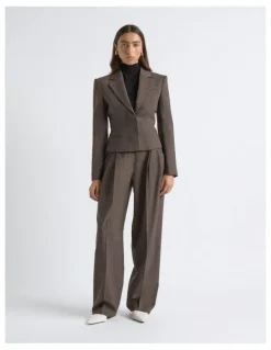 Cue Single Breasted Crop Blazer
