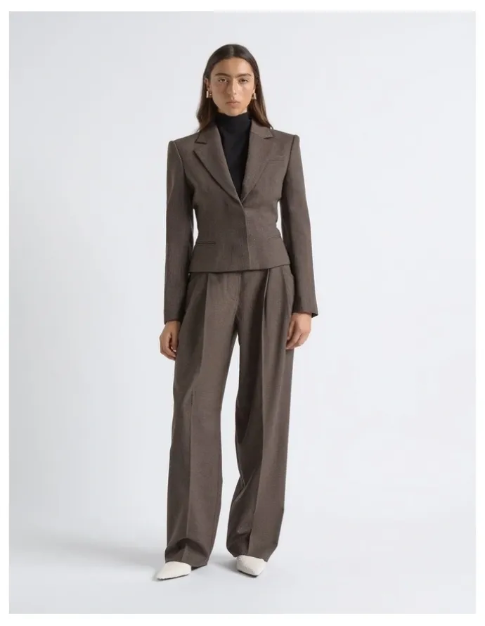 Cue Single Breasted Crop Blazer
