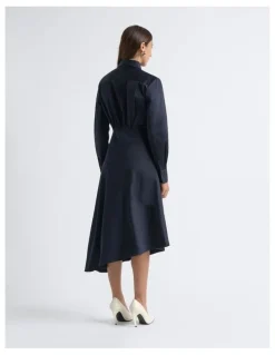 Cue Asymmetric Shirt Dress