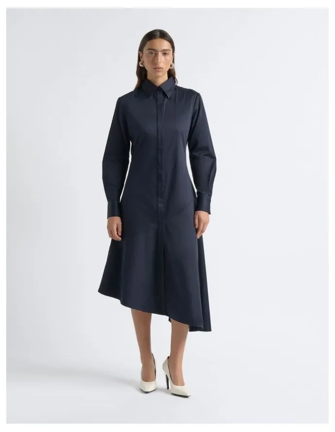 Cue Asymmetric Shirt Dress