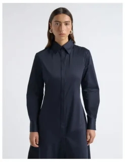 Cue Asymmetric Shirt Dress