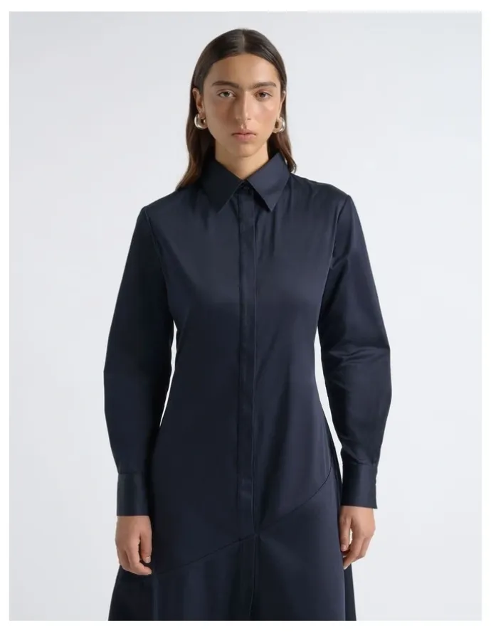 Cue Asymmetric Shirt Dress
