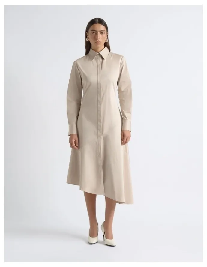 Cue Asymmetric Shirt Dress