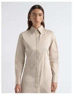 Cue Asymmetric Shirt Dress