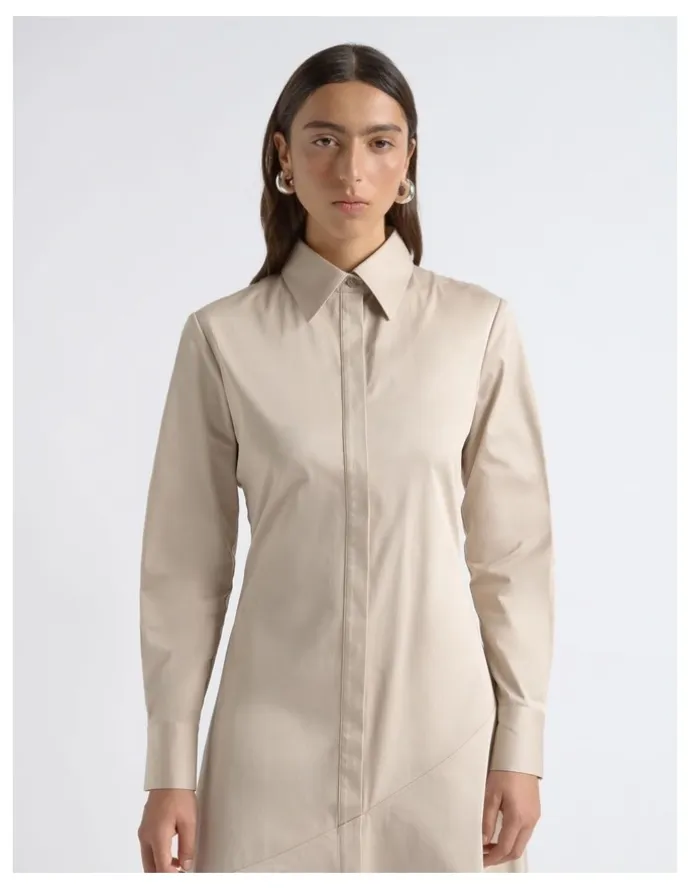 Cue Asymmetric Shirt Dress