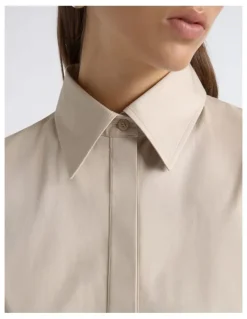 Cue Asymmetric Shirt Dress