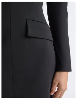 Cue Boat Neck Tailored Mini Dress