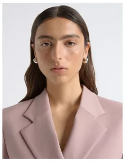 Cue Double Breasted Blazer Dress in Deep Rose