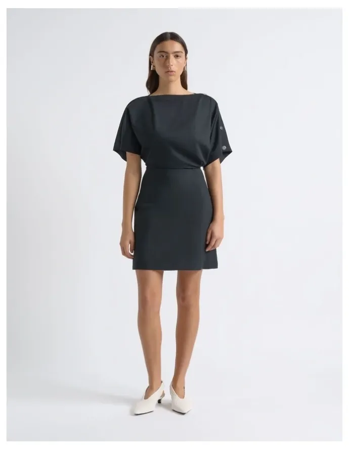 Cue Snap Detail Mini Dress