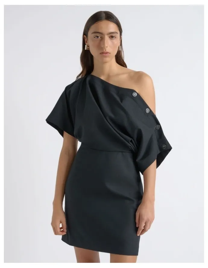 Cue Snap Detail Mini Dress