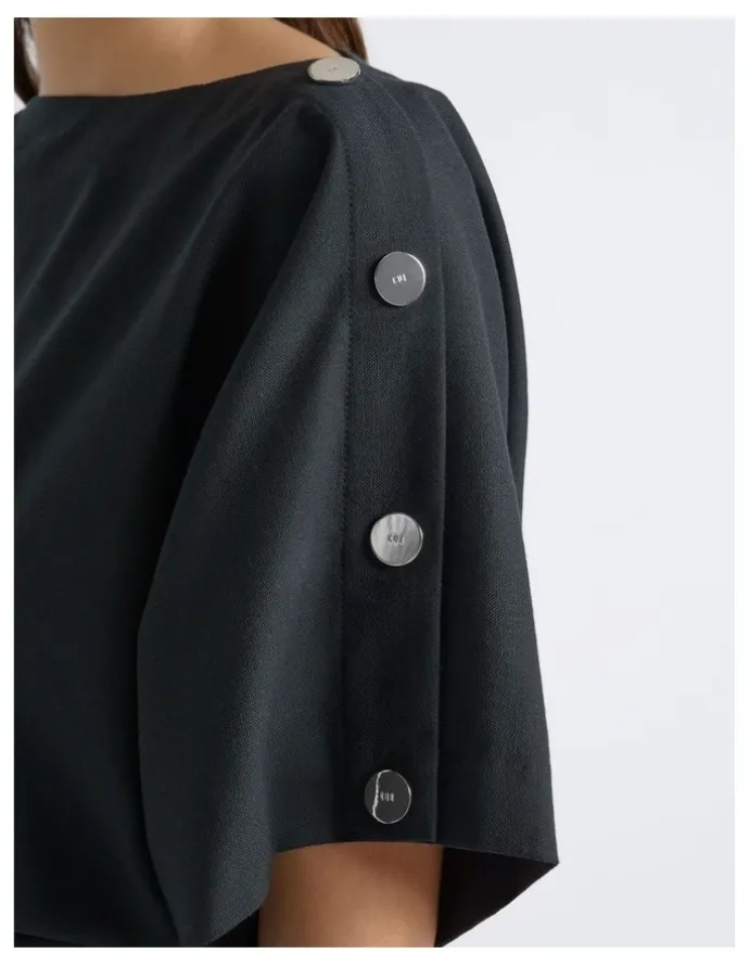 Cue Snap Detail Mini Dress
