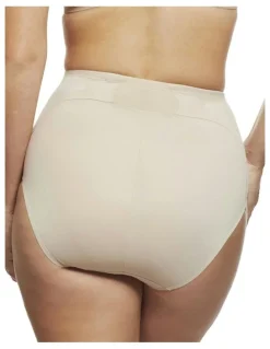Cupid Shapewear Adjust Perfect Firm Control High Waist Shaping Brief in Warm Beige