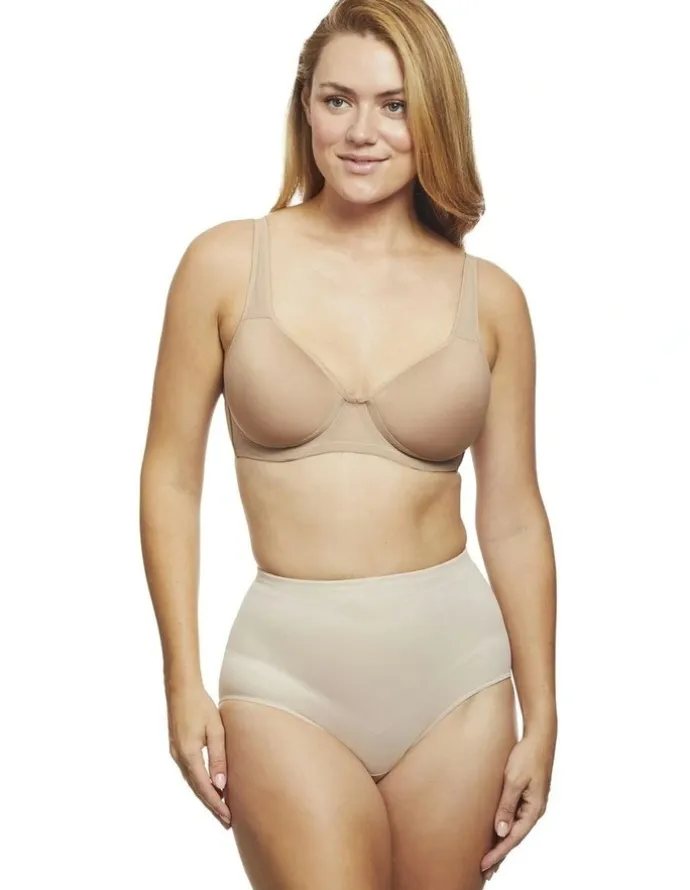 Cupid Shapewear Adjust Perfect Firm Control High Waist Shaping Brief in Warm Beige