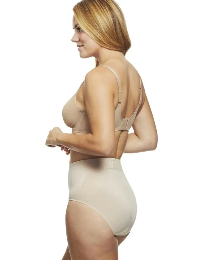 Cupid Shapewear Adjust Perfect Firm Control High Waist Shaping Brief in Warm Beige