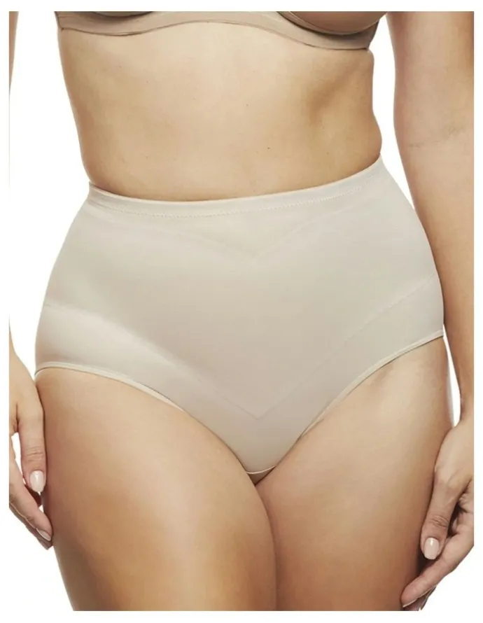 Cupid Shapewear Adjust Perfect Firm Control High Waist Shaping Brief in Warm Beige