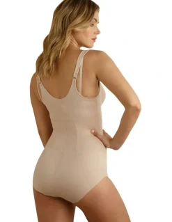 Cupid Shapewear Back Magic Bodybriefer Cupless Body Shaper in Warm Beige