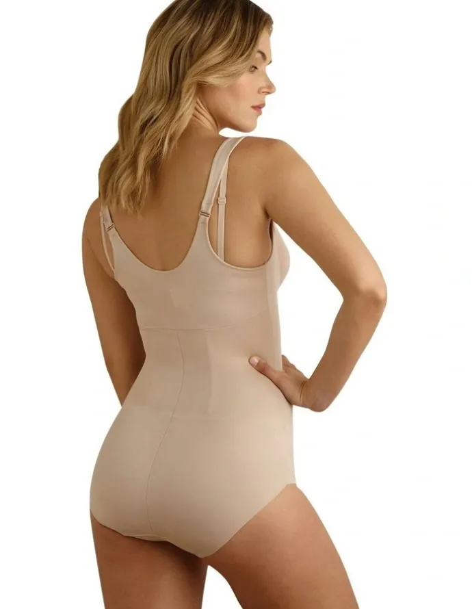 Cupid Shapewear Back Magic Bodybriefer Cupless Body Shaper in Warm Beige