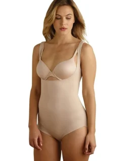 Cupid Shapewear Back Magic Bodybriefer Cupless Body Shaper in Warm Beige