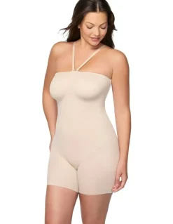 Cupid Shapewear Dress Rehearsal Convertible-to-Strapless Shapewear Bodysuit in Warm Beige